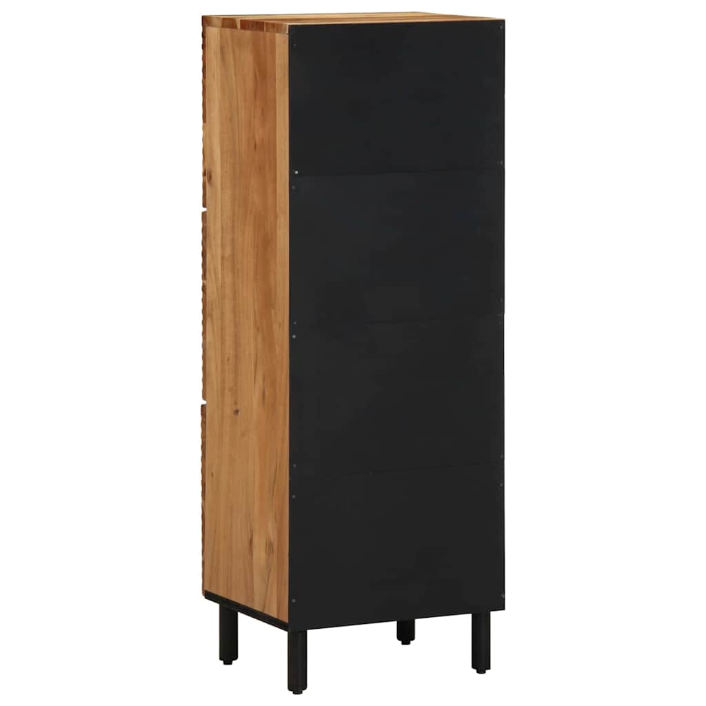 Highboard με ράφι Καφέ 40 x 33 x 110 εκ Στερεό ξύλο μάνγκο - Pakobazaar