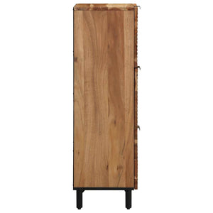 Highboard με ράφι Καφέ 40 x 33 x 110 εκ Στερεό ξύλο μάνγκο - Pakobazaar