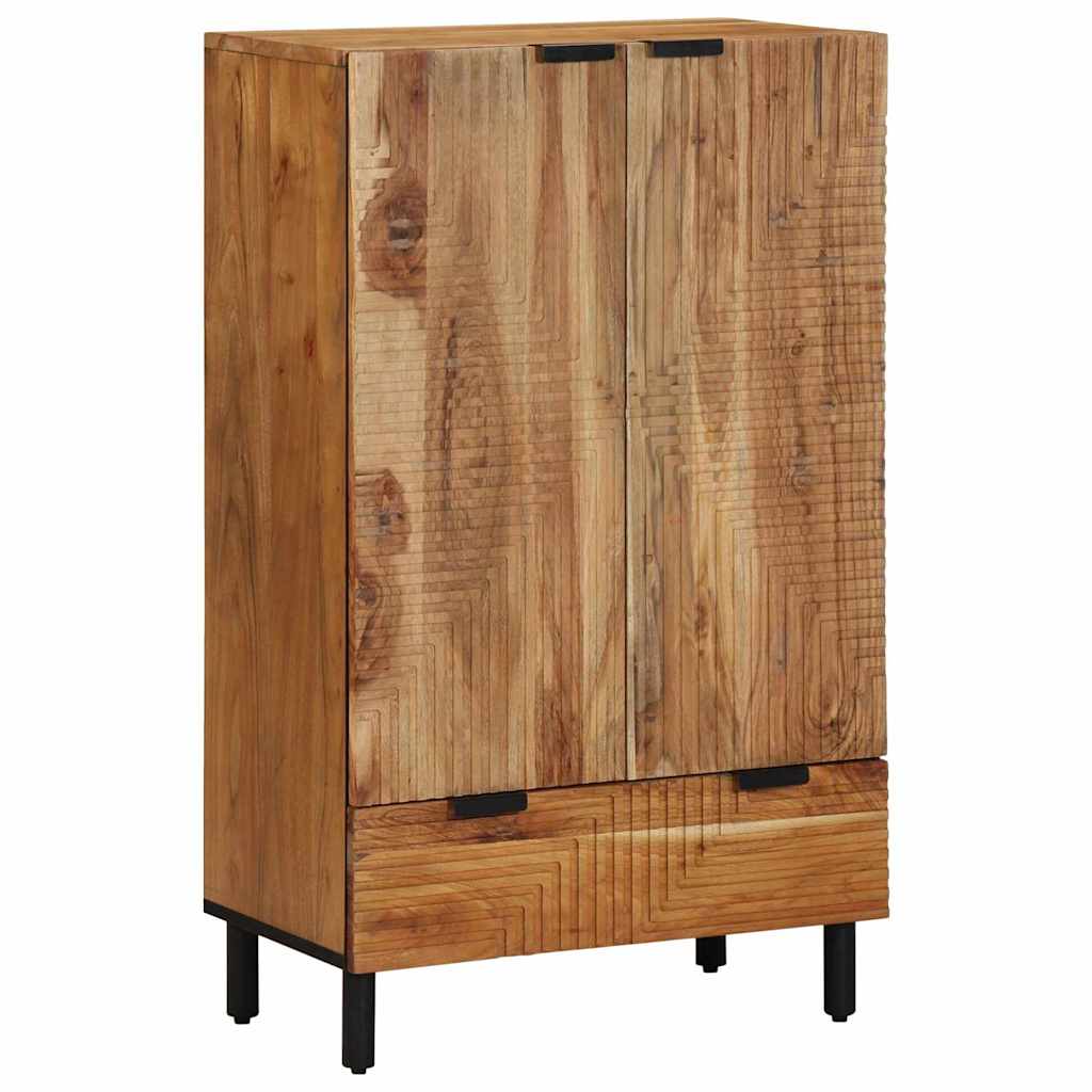 Highboard με συρτάρι Καφέ 60 χ 33 χ 100 εκ Στερεό ξύλο μάνγκο