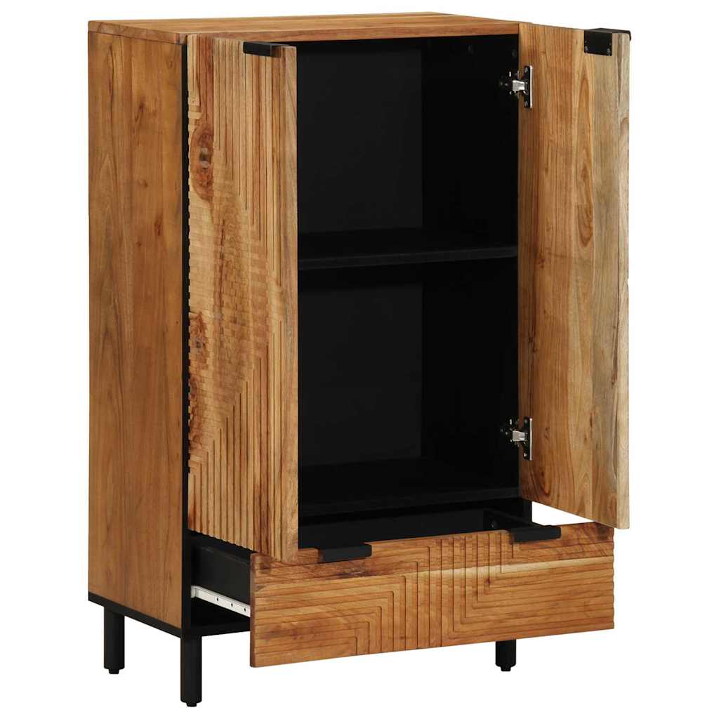 Highboard με συρτάρι Καφέ 60 χ 33 χ 100 εκ Στερεό ξύλο μάνγκο