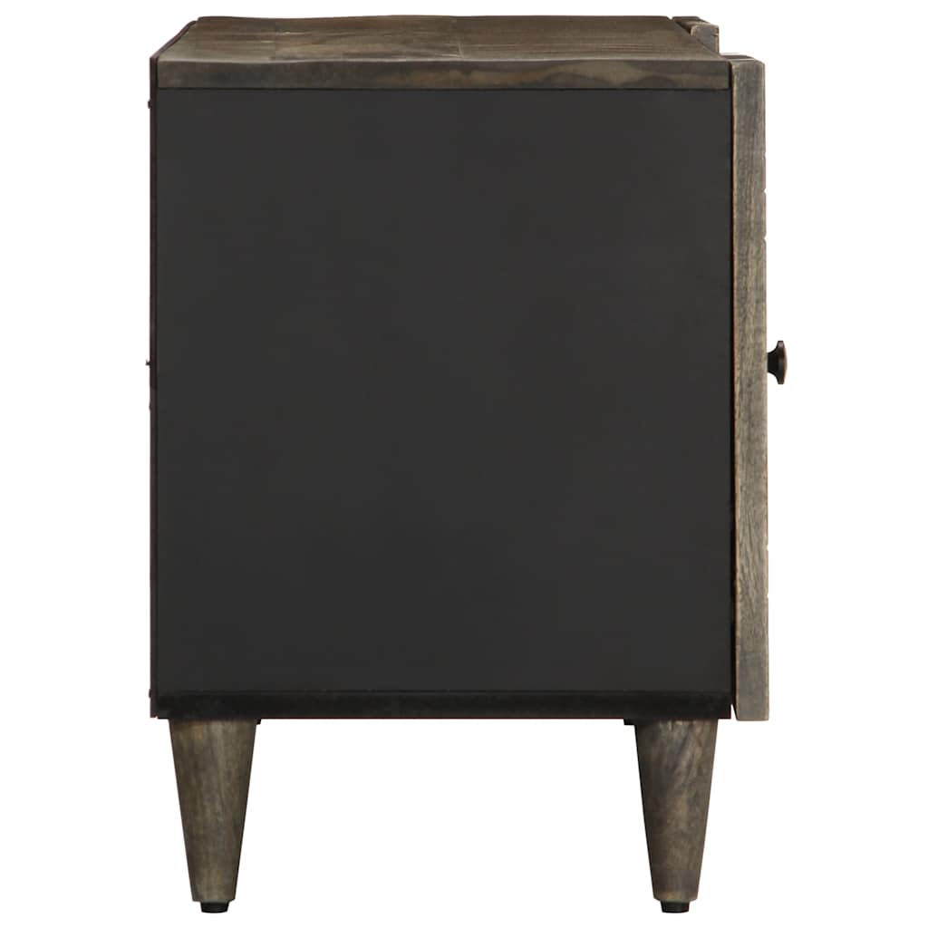 ντουλάπι τηλεόρασης  ανοιχτό γκρι 105x33,5x46cm μασίφ ξύλο Mango