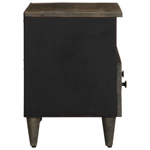 Ντουλάπι τηλεόρασης ανοιχτό γκρι 70x33,5x46 cm μασίφ ξύλο Mango
