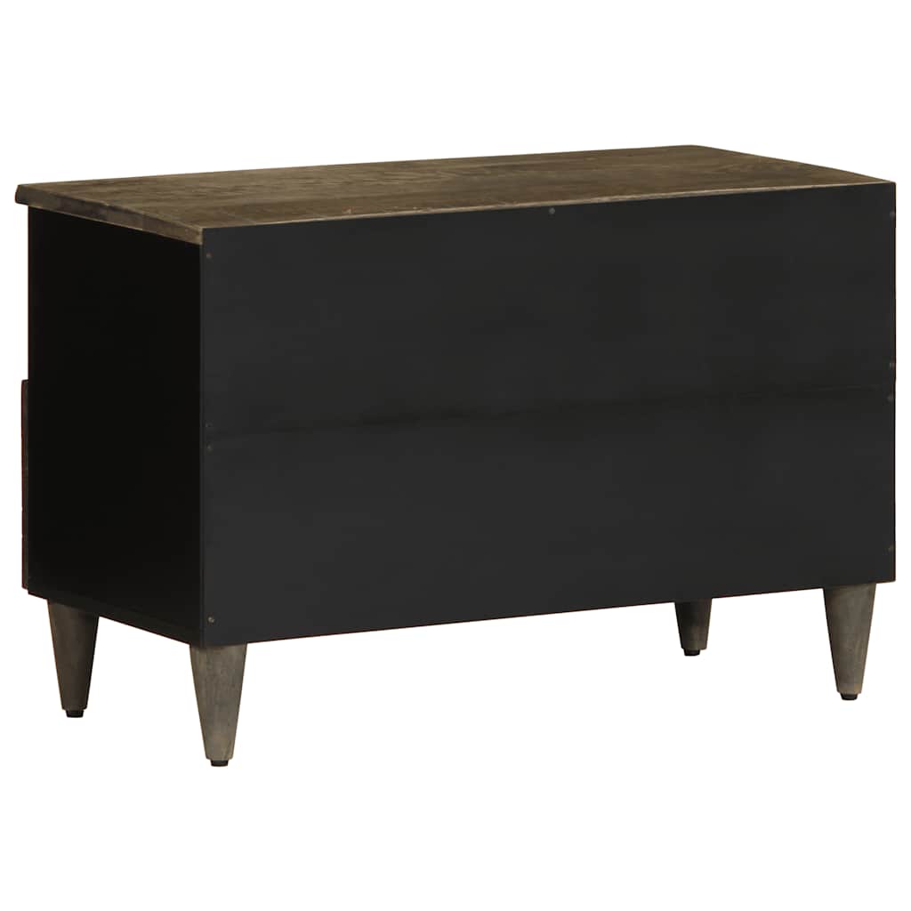 Ντουλάπι τηλεόρασης ανοιχτό γκρι 70x33,5x46 cm μασίφ ξύλο Mango