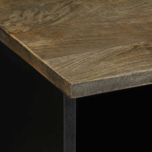 Ντουλάπι τηλεόρασης ανοιχτό γκρι 70x33,5x46 cm μασίφ ξύλο Mango