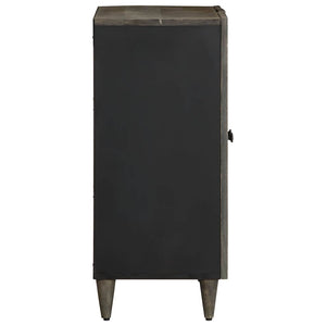 Sideboard ανοιχτό γκρι 60x33,5x75 cm μασίφ ξύλο Mango