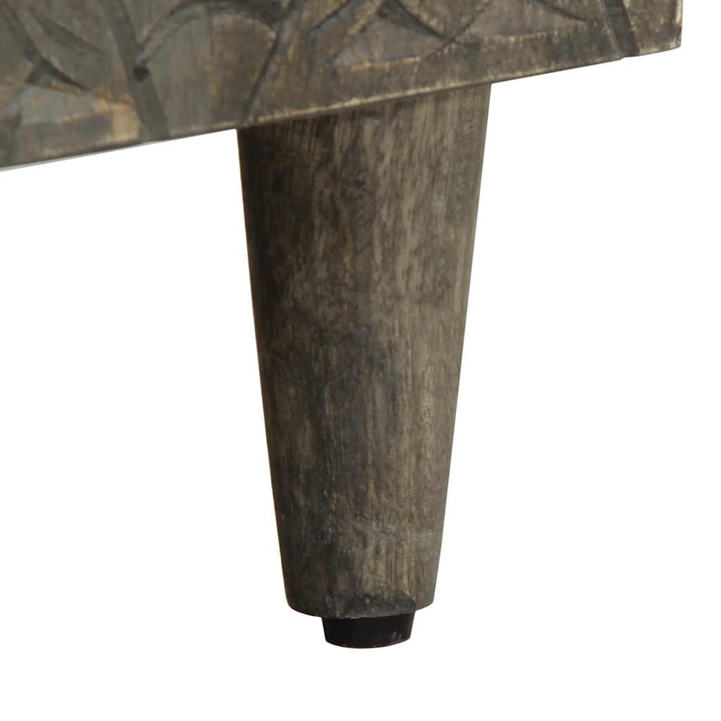 Sideboard ανοιχτό γκρι 60x33,5x75 cm μασίφ ξύλο Mango