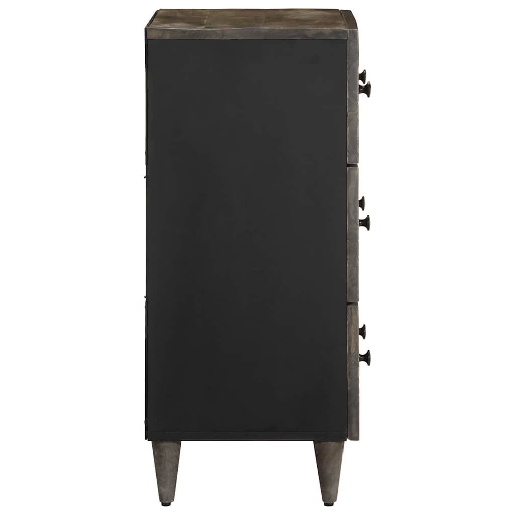 Sideboard ανοιχτό γκρι 60x33,5x75 cm μασίφ ξύλο Mango - Pakobazaar