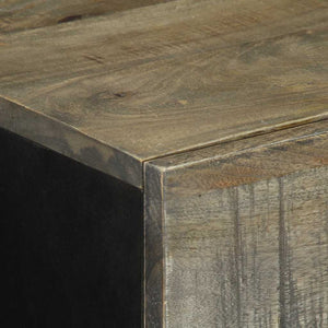 Sideboard ανοιχτό γκρι 60x33,5x75 cm μασίφ ξύλο Mango - Pakobazaar