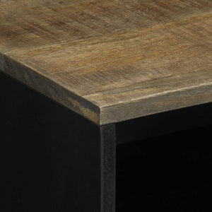 κομοδίνο ντουλάπι ανοιχτό γκρι 50x33x60 cm μασίφ ξύλο Mango