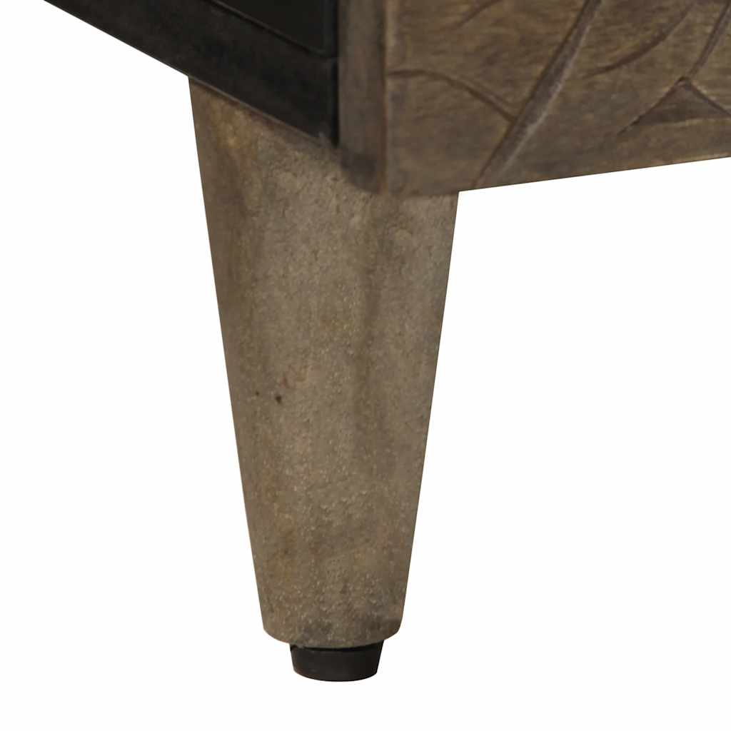 Τραπεζάκι σαλονιού ανοιχτό γκρι 100x54x40 cm μασίφ ξύλο Mango