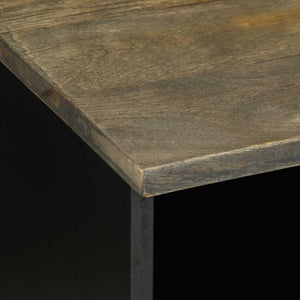 Έπιπλο Τηλεόρασης Μαύρο 100 x 33 x 46 εκ. από Μασίφ Ξύλο Μάνγκο
