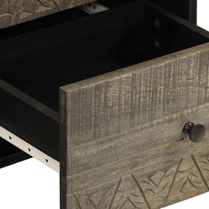 Sideboard 40x33x75 cm μασίφ ξύλο Mango