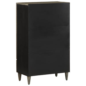Highboard 60x33x100 cm μασίφ ξύλο Mango - Pakobazaar