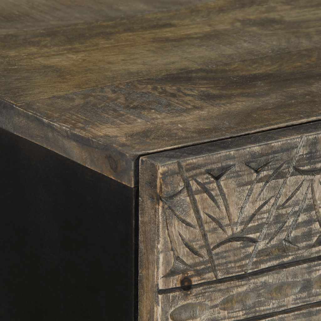 Highboard 60x33x100 cm μασίφ ξύλο Mango - Pakobazaar