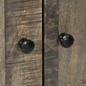 Highboard 60x33x100 cm μασίφ ξύλο Mango - Pakobazaar