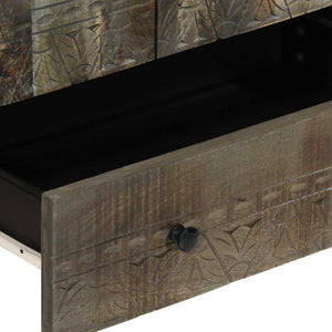 Highboard 60x33x100 cm μασίφ ξύλο Mango - Pakobazaar