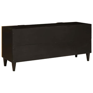 Ντουλάπι TV με ράφι με πόρτα Μαύρο και Χρυσό 105 x 33 x 46 εκ. - Pakobazaar