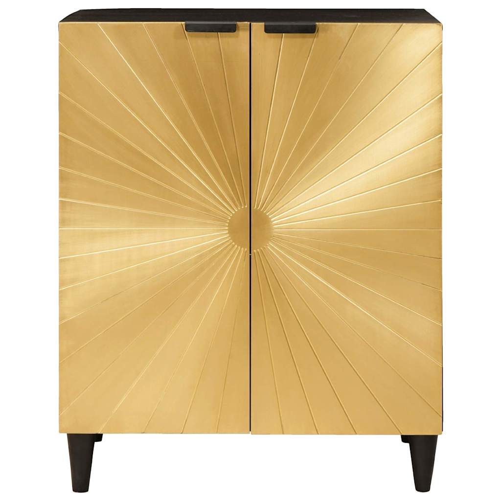 Πλαϊνό γραφείο Μαύρο και Χρυσό 60 x 33 x 75 cm - Pakobazaar