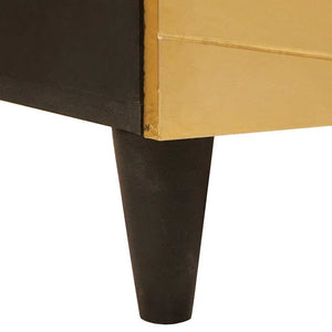 Πλαϊνό γραφείο Μαύρο και Χρυσό 60 x 33 x 75 cm - Pakobazaar