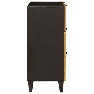 Πλαϊνό γραφείο Μαύρο και Χρυσό 60 x 33 x 75 cm - Pakobazaar