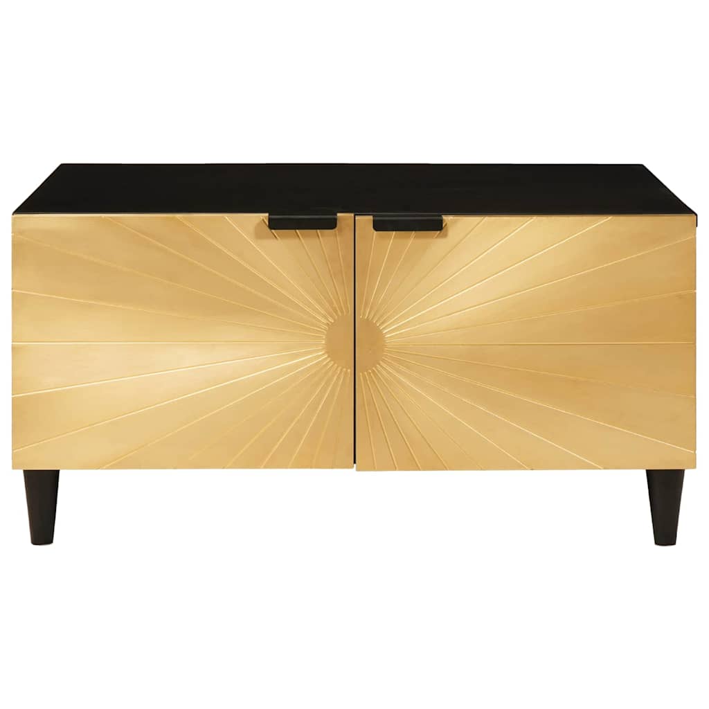 Τραπεζάκι σαλονιού Μαύρο και Χρυσό 80 x 50 x 40 cm
