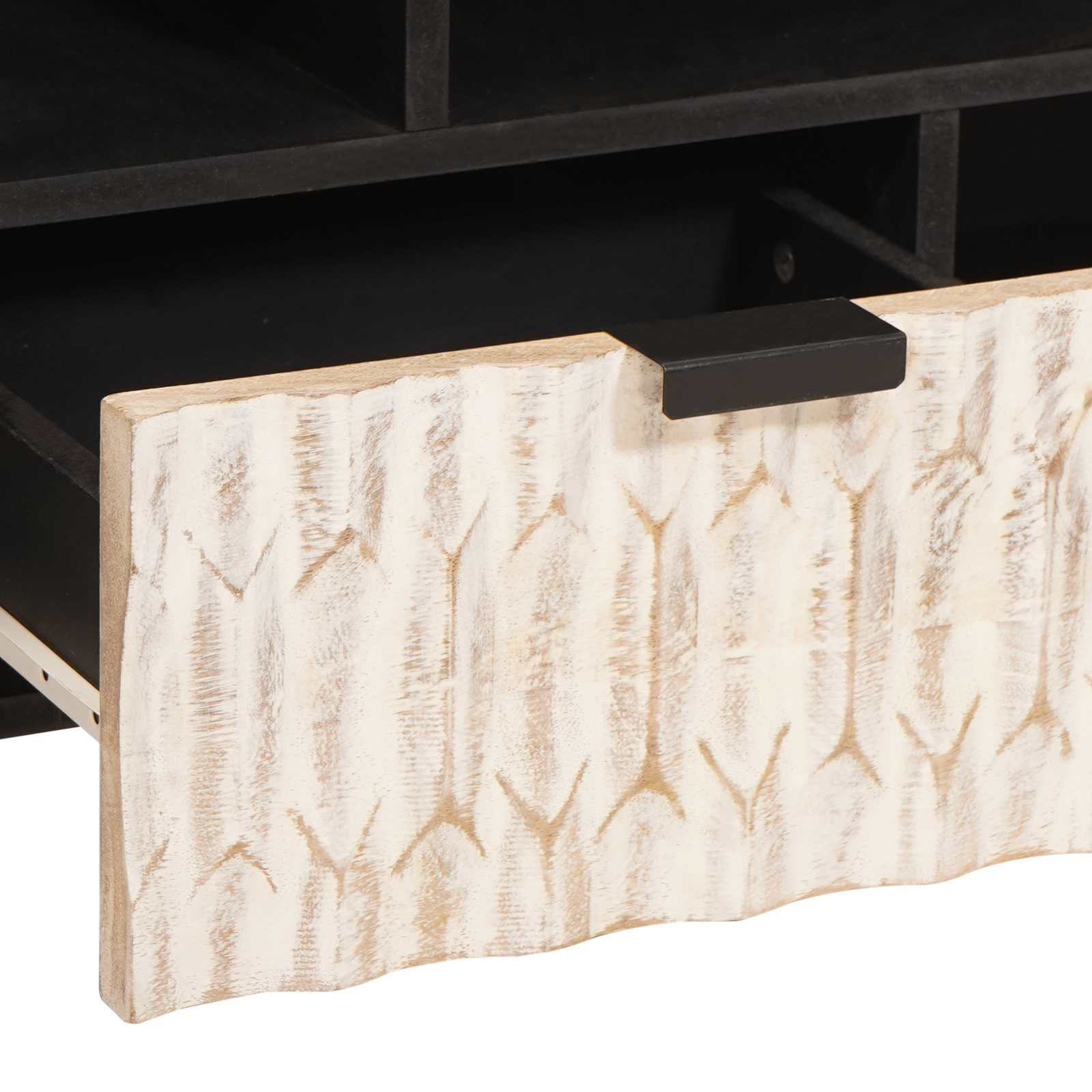 Ντουλάπι TV με ράφι Λευκό Φινίρισμα Καθαρισμού 100 x 33 x 46 εκ - Pakobazaar