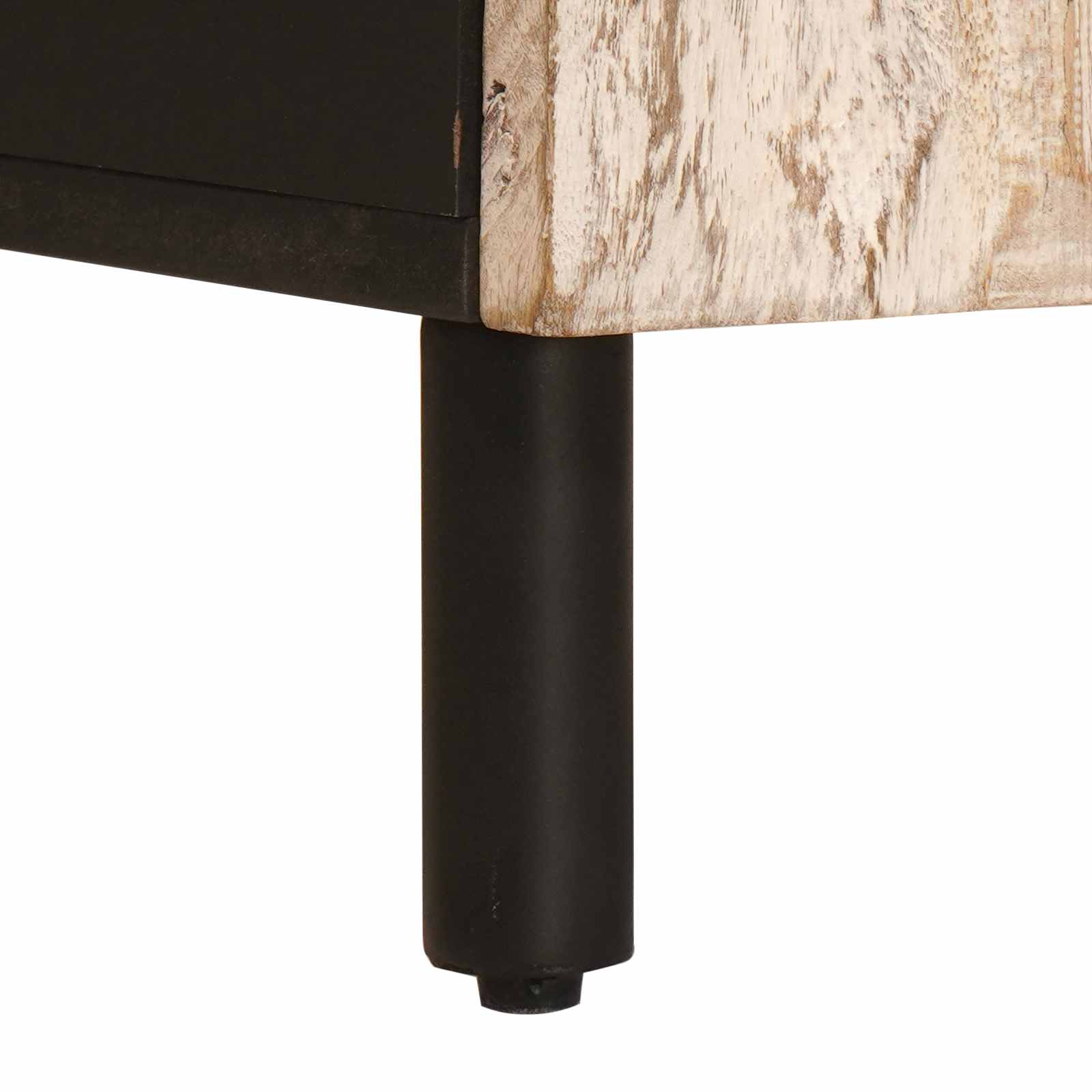 Ντουλάπι Μπάνιου Λευκό 38 x 33 x 58 εκ. Στερεό ξύλο μάνγκο