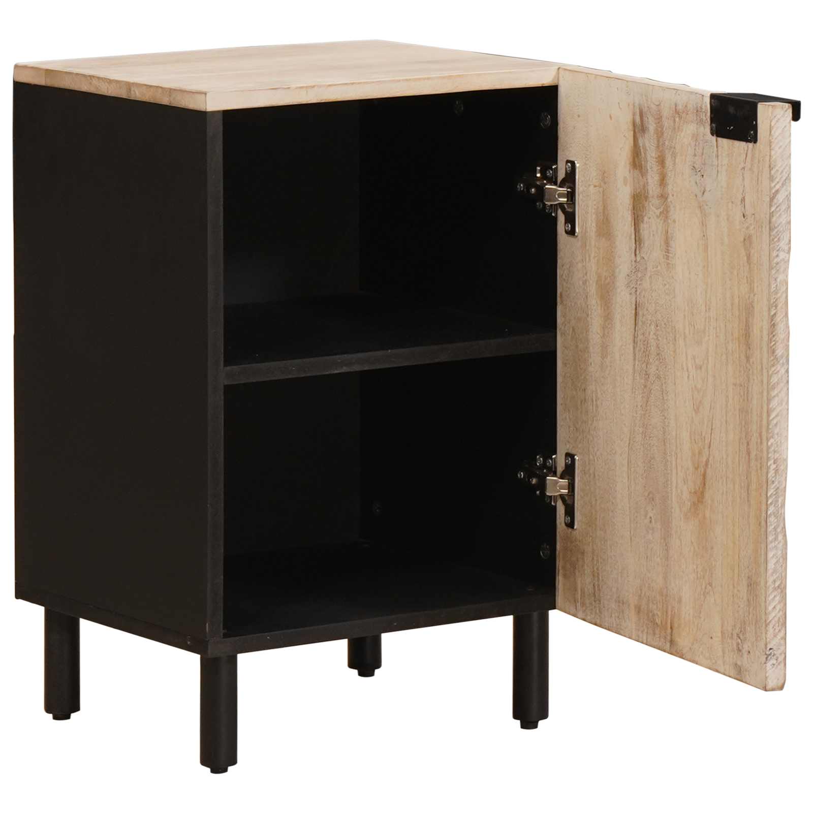 Ντουλάπι Μπάνιου Λευκό 38 x 33 x 58 εκ. Στερεό ξύλο μάνγκο