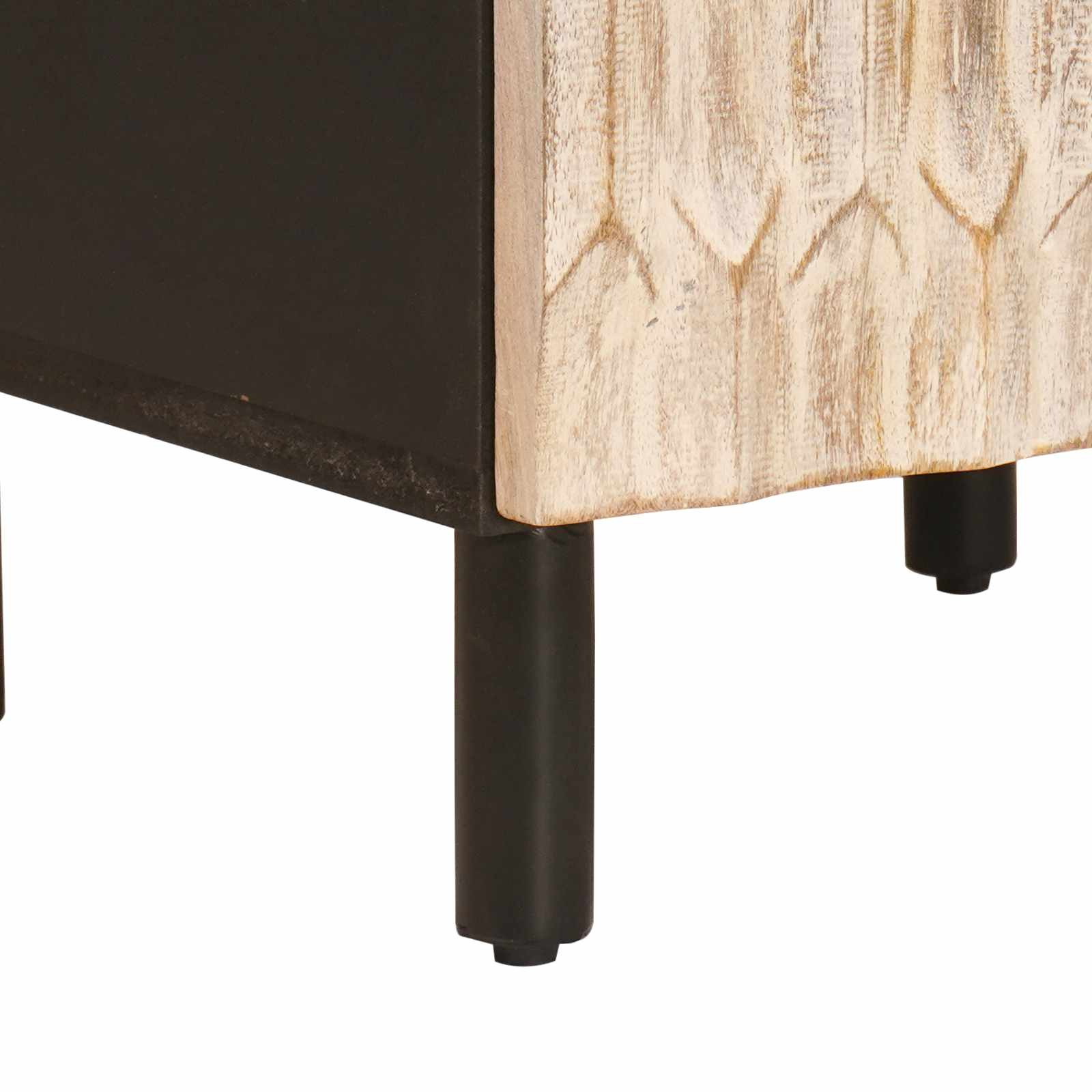 Ντουλάπι Μπάνιου με ράφι Μαύρο και Λευκό 38 x 33 x 160 εκ. - Pakobazaar