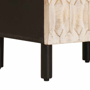 Highboard Λευκό Φινίρισμα Καθαρισμού 40 x 33 x 110 εκ