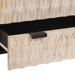 Highboard με πόρτα Λευκό Φινίρισμα Καθαρισμού 60 x 33 x 100 εκ.