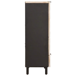 Highboard με πόρτα Λευκό Φινίρισμα Καθαρισμού 60 x 33 x 100 εκ.
