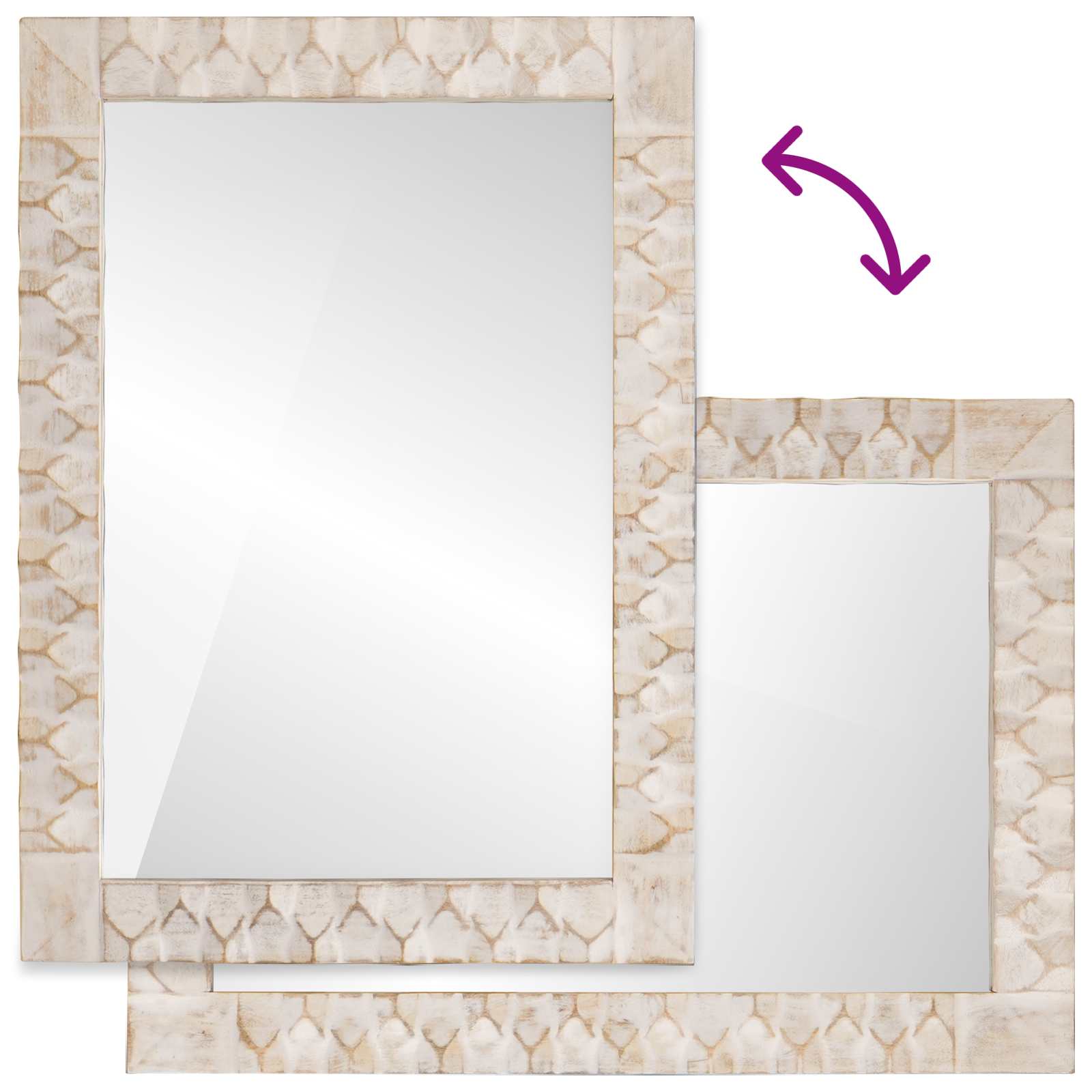 Καθρέφτης Μπάνιου Λευκό Φινίρισμα Καθαρισμού 50 x 70 x 2,5 εκ