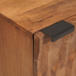 Κομοδίνο 2 pcs Καφέ 40 x 33 x 46 εκ. Στερεό ξύλο μάνγκο - Pakobazaar