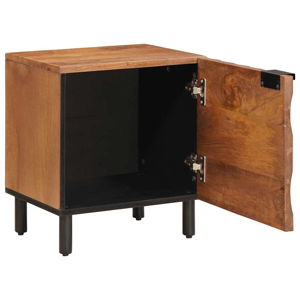 Κομοδίνο 2 pcs Καφέ 40 x 33 x 46 εκ. Στερεό ξύλο μάνγκο - Pakobazaar