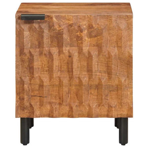 Κομοδίνο 2 pcs Καφέ 40 x 33 x 46 εκ. Στερεό ξύλο μάνγκο - Pakobazaar