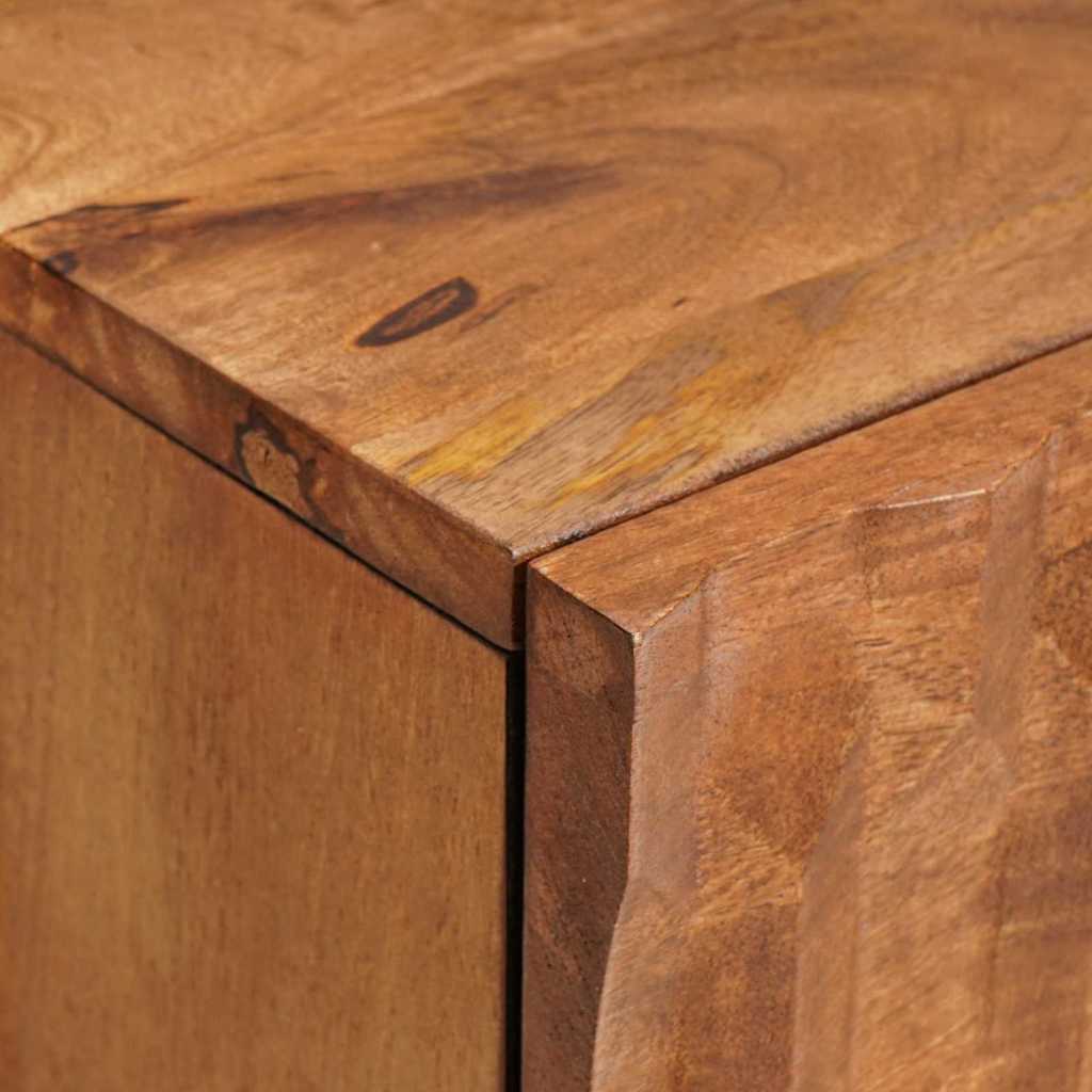Κομοδίνο 2 pcs Καφέ 40 x 33 x 46 εκ. Στερεό ξύλο μάνγκο
