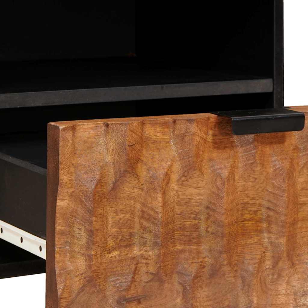 Κομοδίνο 2 pcs Καφέ 40 x 33 x 46 εκ. Στερεό ξύλο μάνγκο