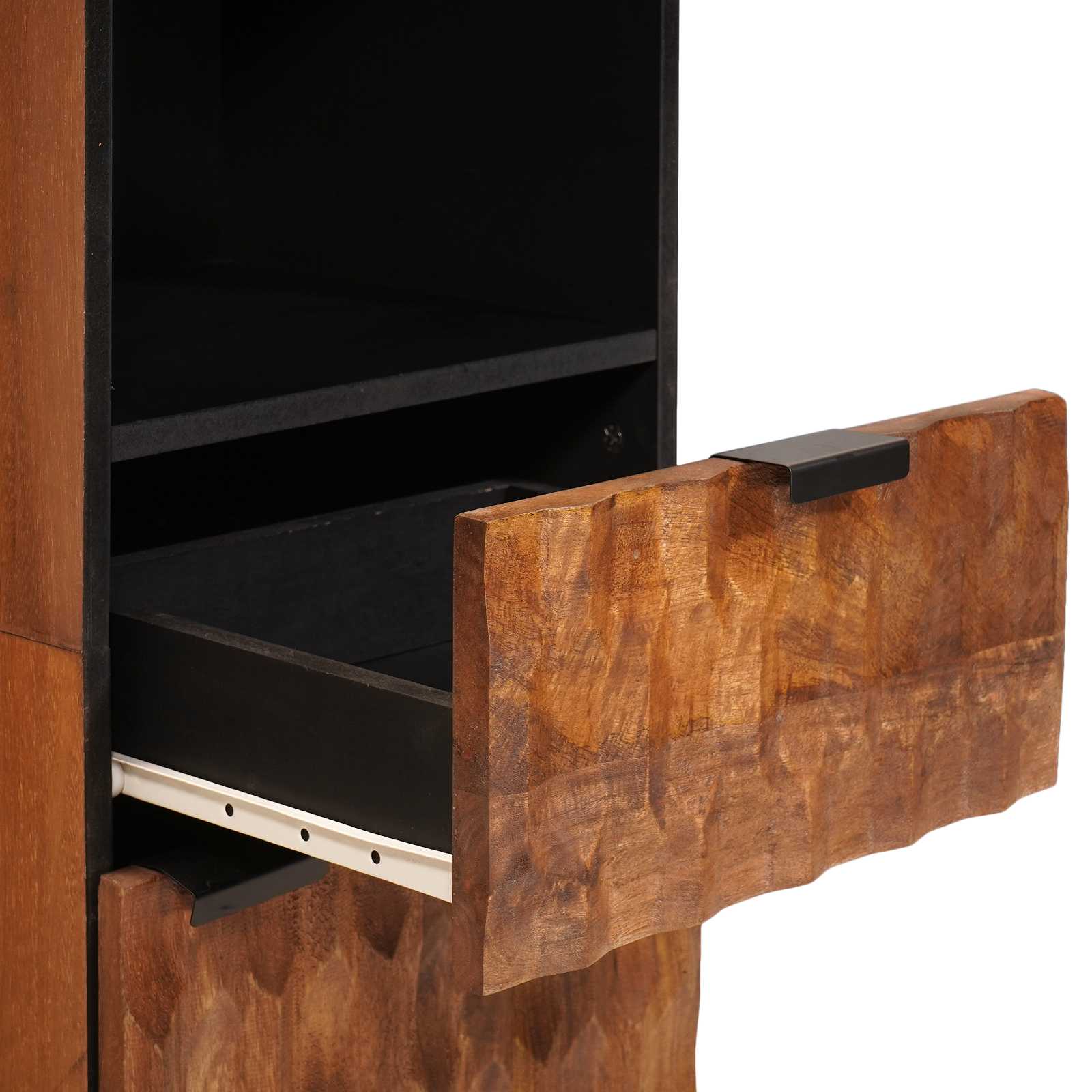 Ντουλάπι Μπάνιου Καφέ 38 x 33 x 160 εκ. Στερεό ξύλο μάνγκο