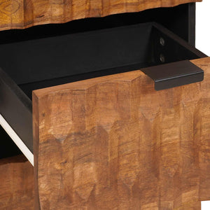 Πλαϊνό γραφείο Καφέ Φινίρισμα Ακακίας 40 x 33 x 75 εκ. - Pakobazaar