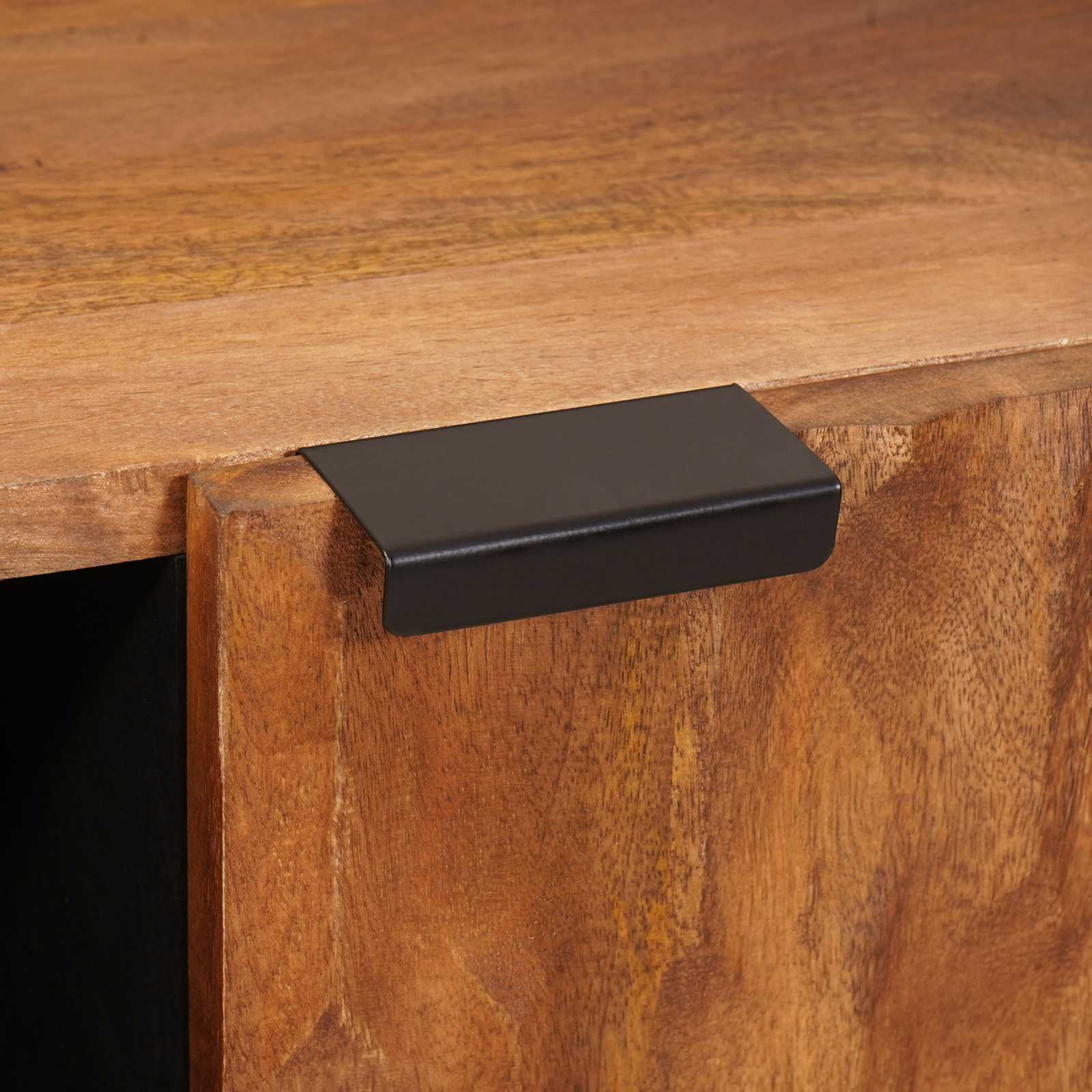 Πλαϊνό γραφείο με ράφι Καφέ Φινίρισμα Ακακίας 90 x 33 x 75 εκ