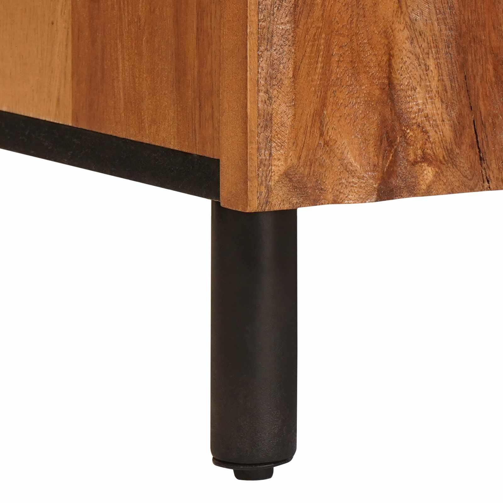 Πλαϊνό γραφείο με ράφι Καφέ Φινίρισμα Ακακίας 90 x 33 x 75 εκ