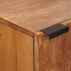 Highboard με αποθήκευση Καφέ Φινίρισμα Ακακίας 40 x 33 x 110 εκ - Pakobazaar