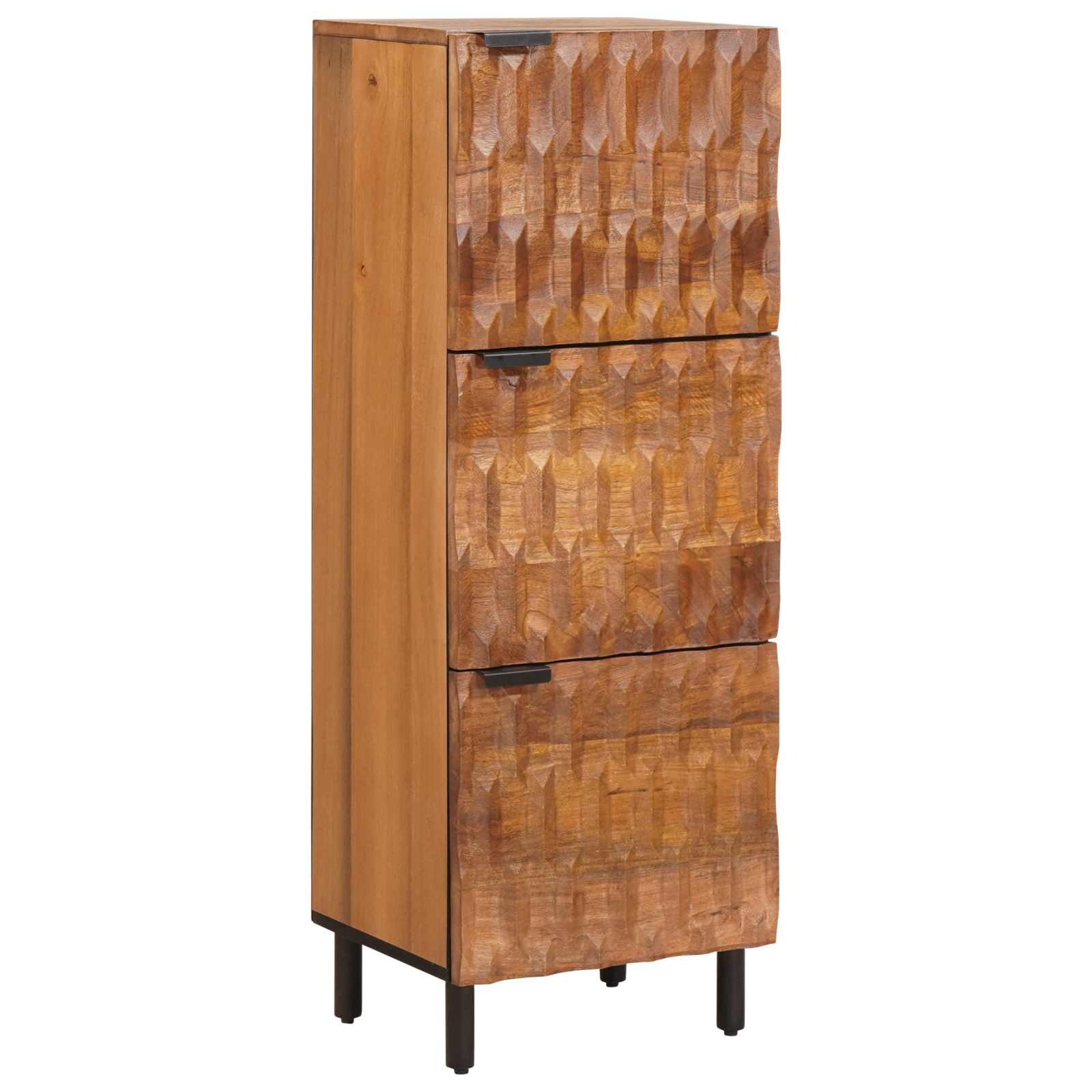 Highboard με αποθήκευση Καφέ Φινίρισμα Ακακίας 40 x 33 x 110 εκ - Pakobazaar