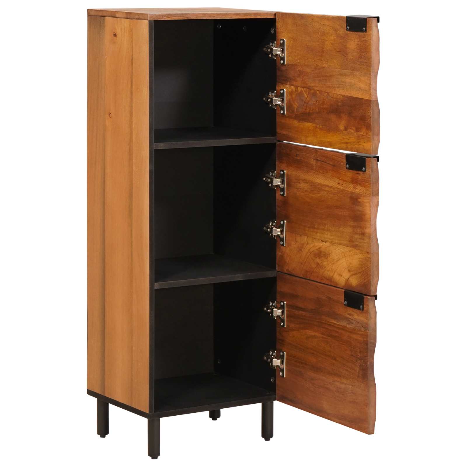 Highboard με αποθήκευση Καφέ Φινίρισμα Ακακίας 40 x 33 x 110 εκ - Pakobazaar