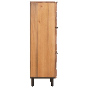 Highboard με αποθήκευση Καφέ Φινίρισμα Ακακίας 40 x 33 x 110 εκ - Pakobazaar