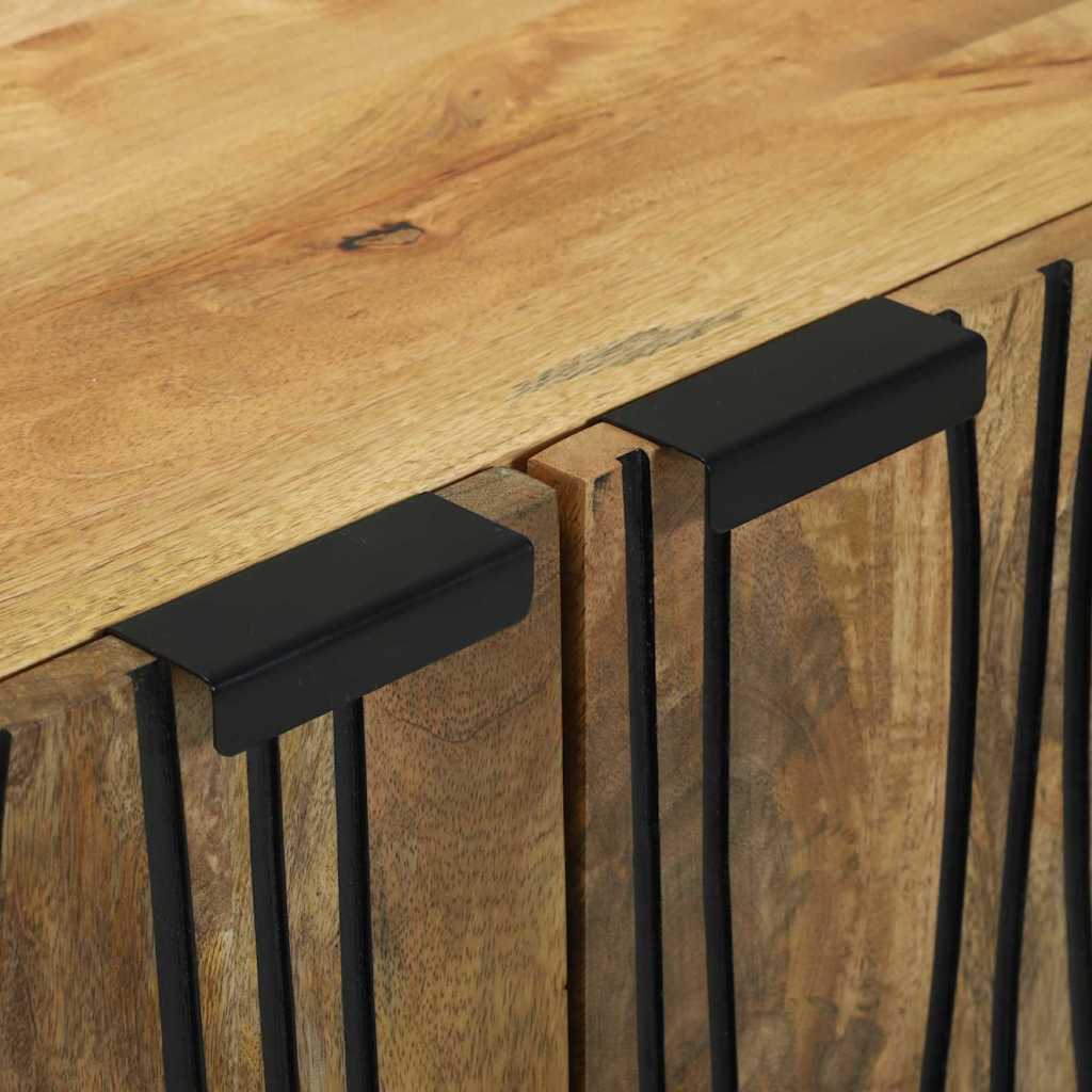 Πλαϊνό γραφείο Φυσικό 60 x 33,5 x 75 εκ. Στερεό ξύλο μάνγκο - Pakobazaar