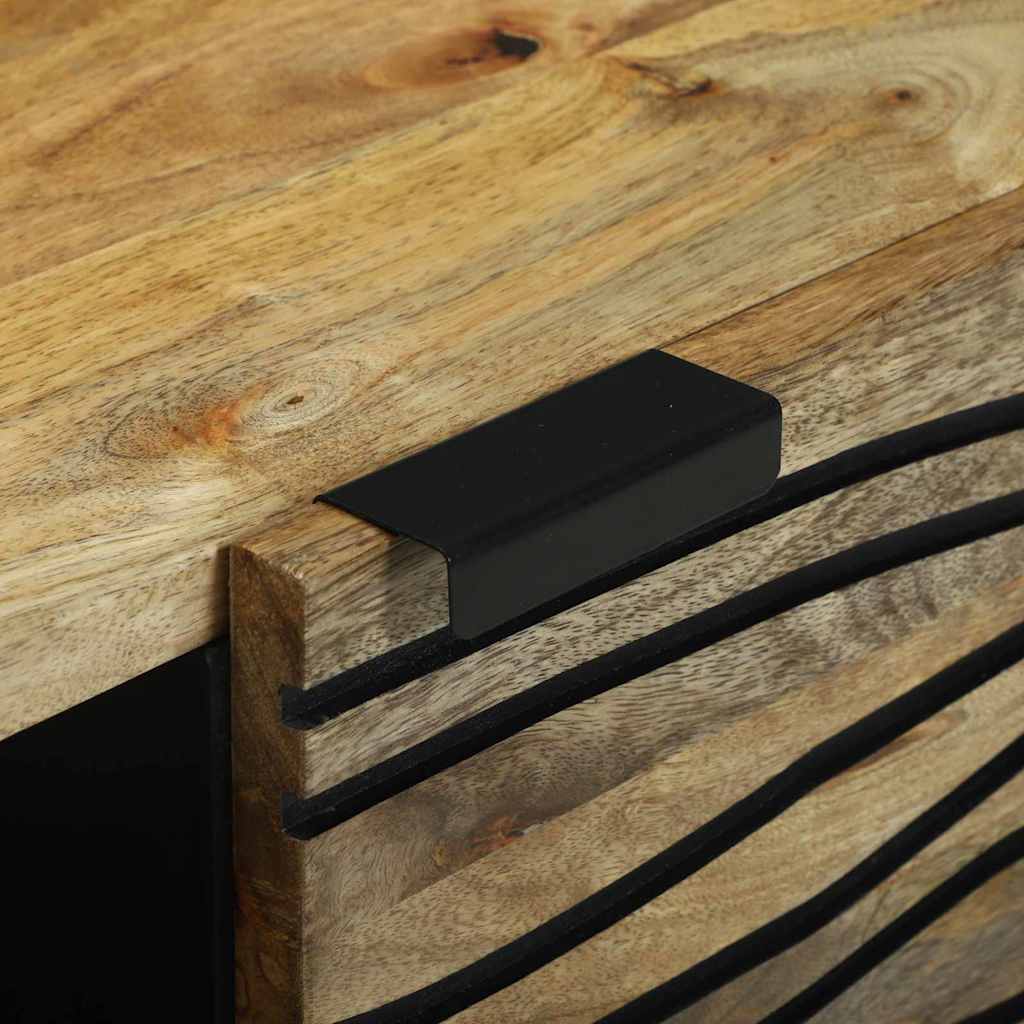 Τραπεζάκι σαλονιού Καφέ και Μαύρο 80 x 50 x 40 cm