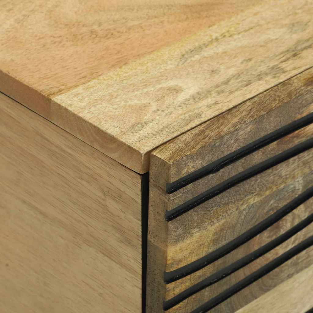 Τραπεζάκι σαλονιού Καφέ και Μαύρο 80 x 50 x 40 cm