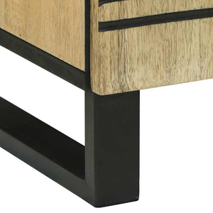Κομοδίνο με συρτάρι Καφέ 50 x 33 x 62 εκ. Μασίφ ξύλο ακακίας - Pakobazaar